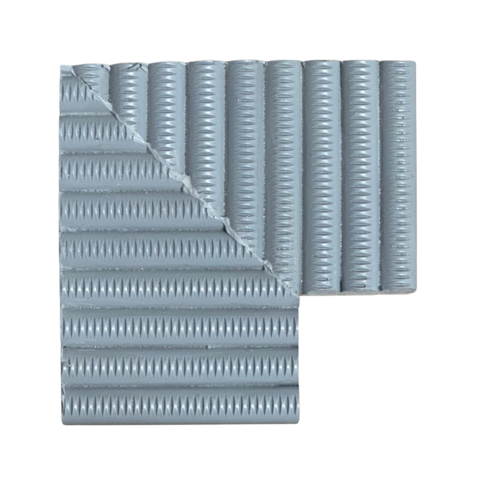 Deck Drain Corner Grating, 90 Degree, Grey